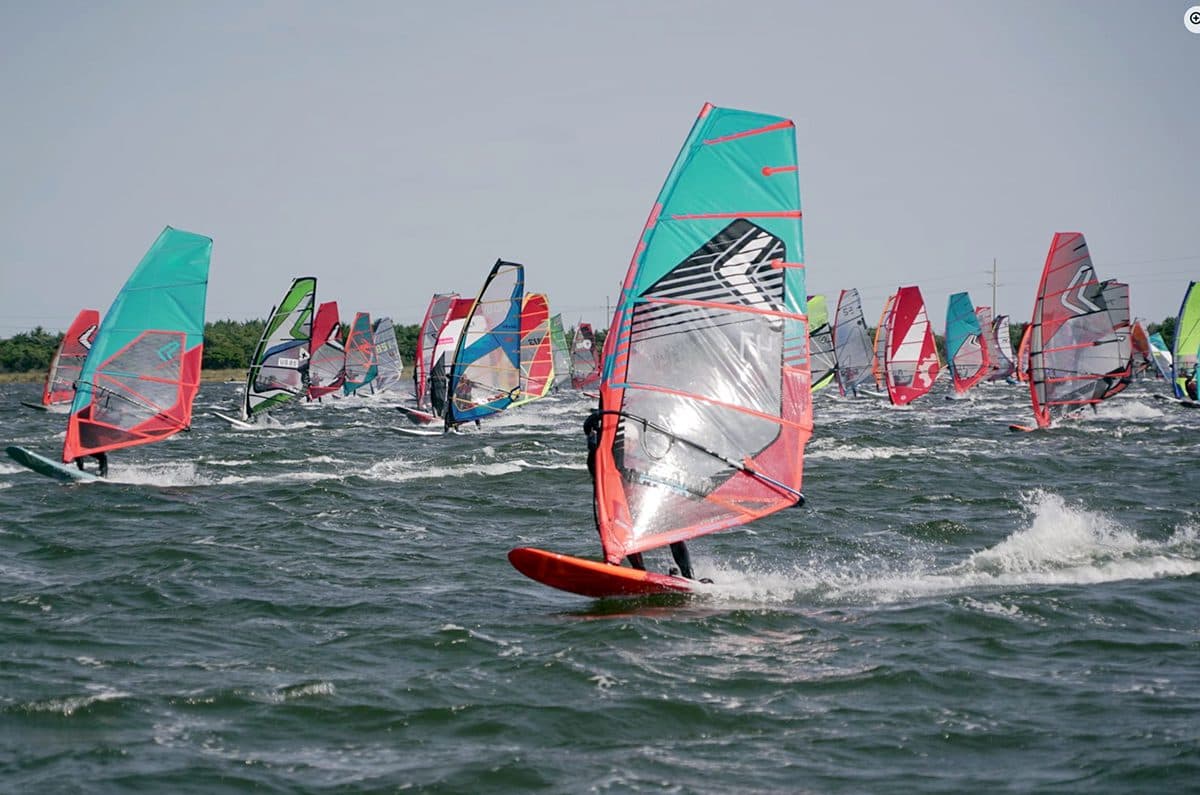 Windsurfing or kiteboarding