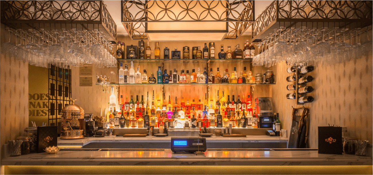 Cocktail at a luxurious bar