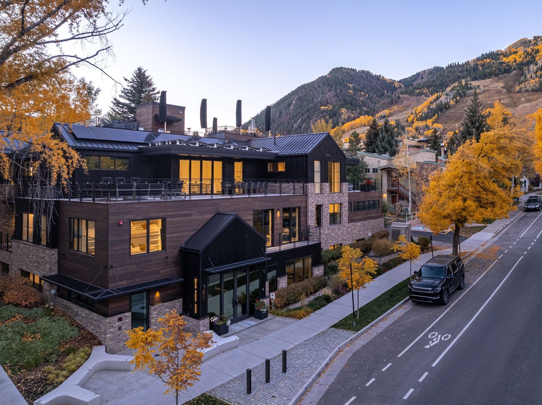 Mountain-style dinner at a charming lodge