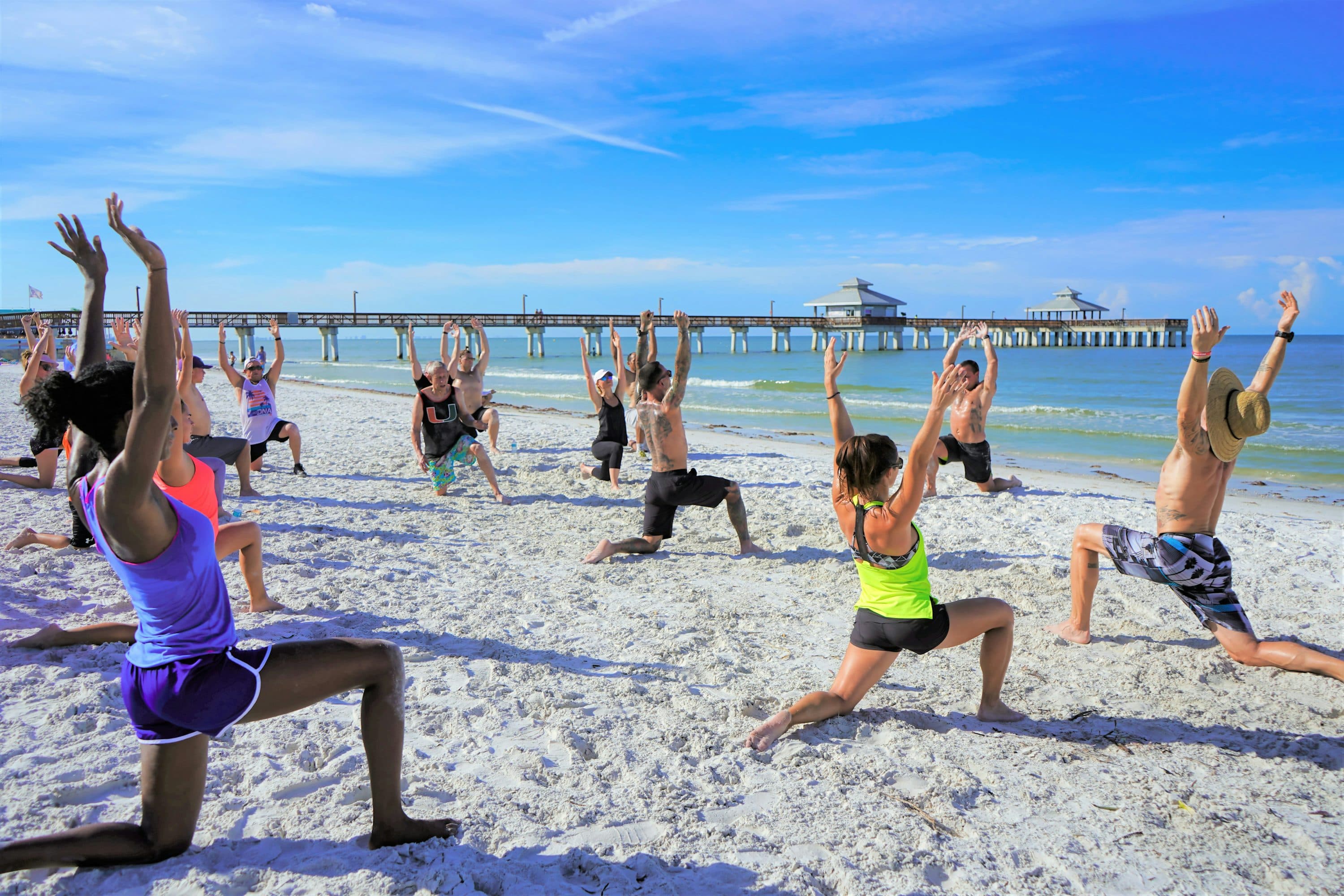 Yoga on the beach