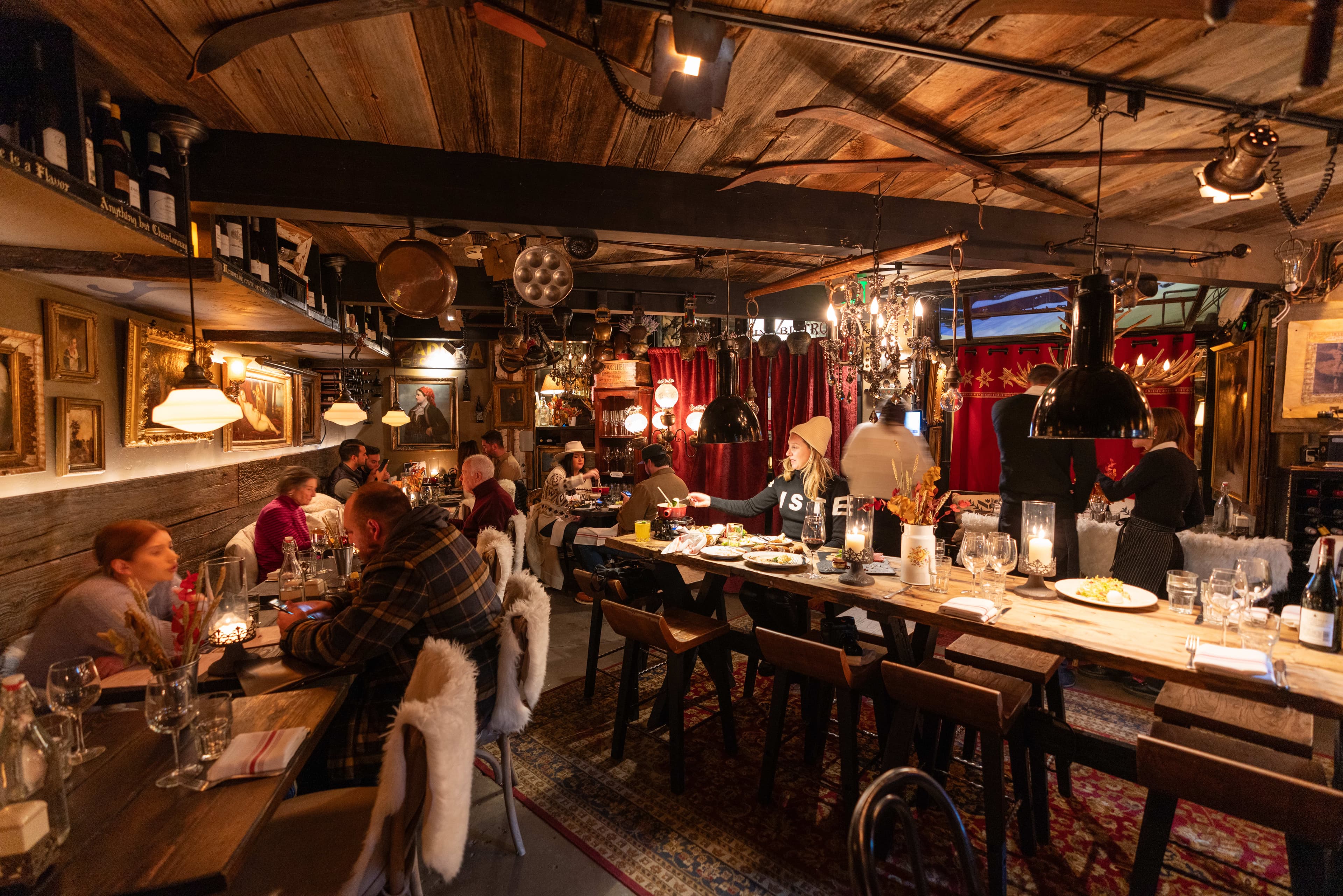 Chic alpine restaurant