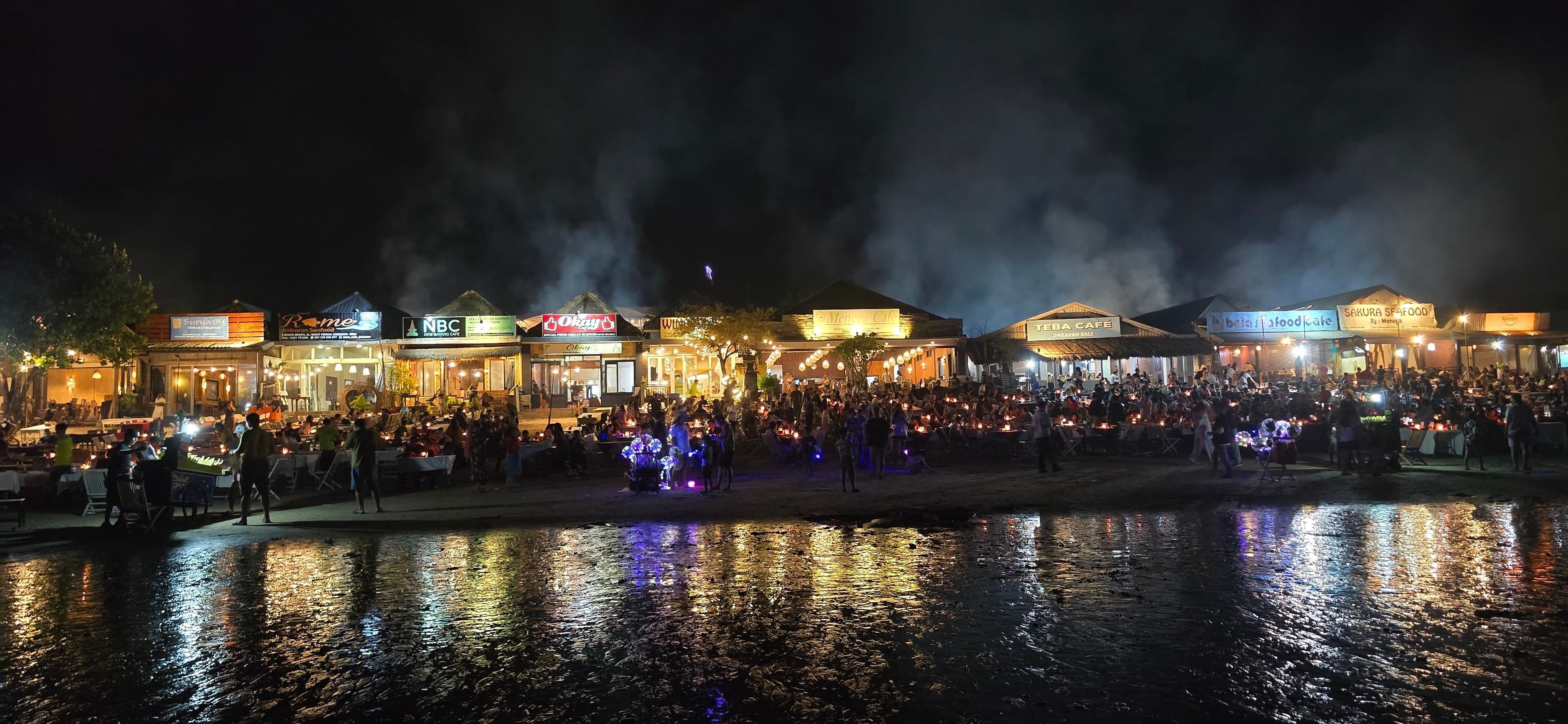 Dinner at a seafood favorite