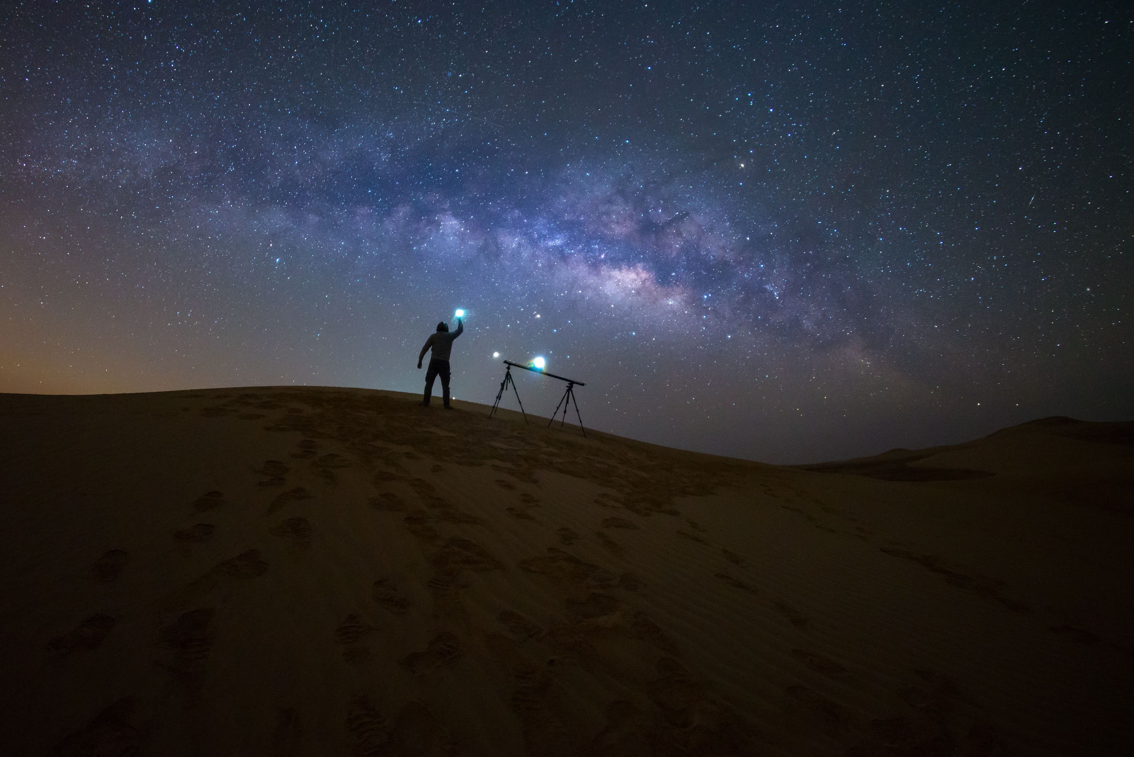 Star-gazing on the sands